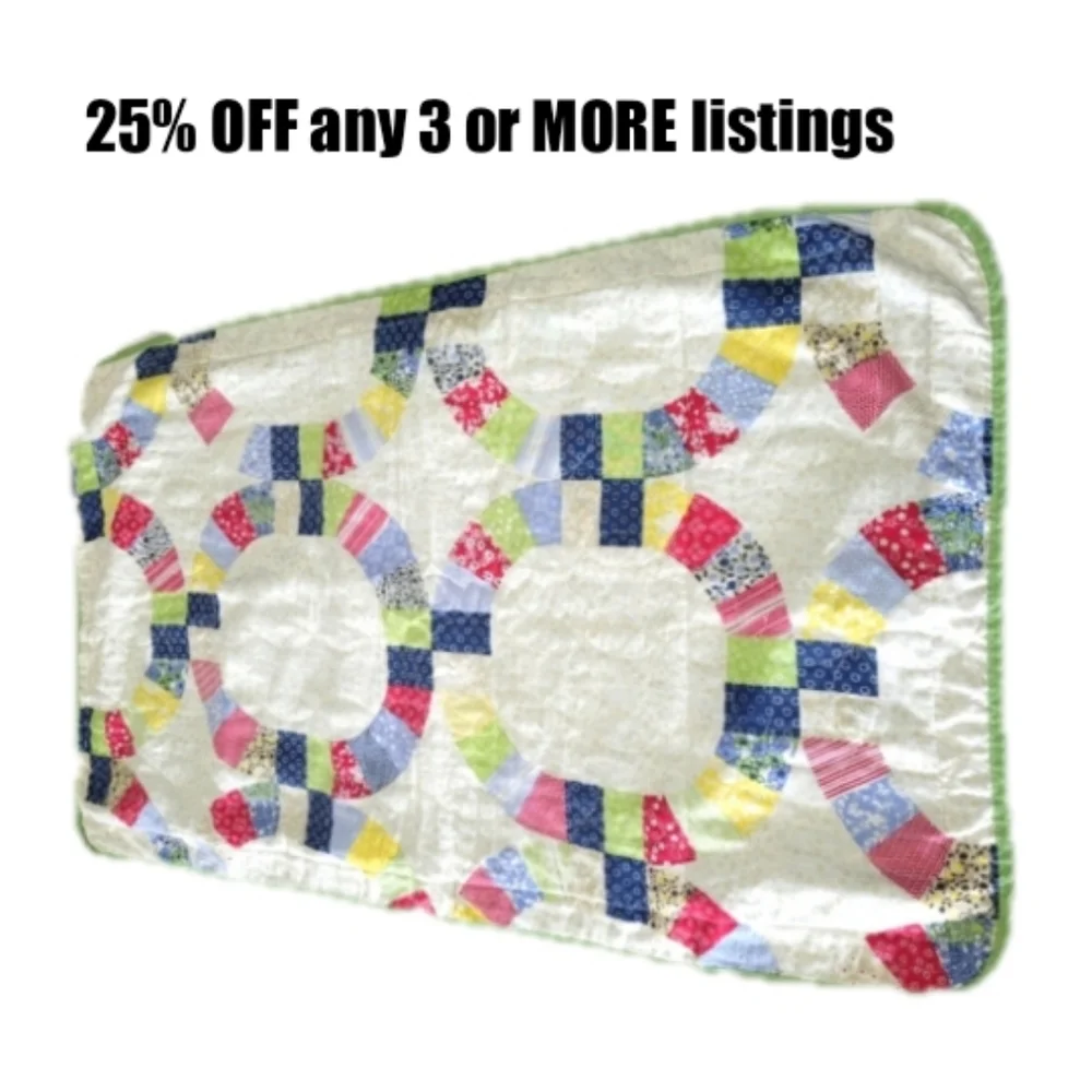 King Size Quilt Pillowcase Country Pillow Cover Prairie Cottage Vintage Quilted